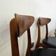 6 Danish teak chairs farstrup model monaco