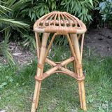 Vintage rattan stool
