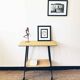 Vintage and chic trolley on wheels
