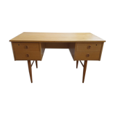 Bureau vintage bois miel
