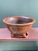 19th century salad bowl in glazed terracotta