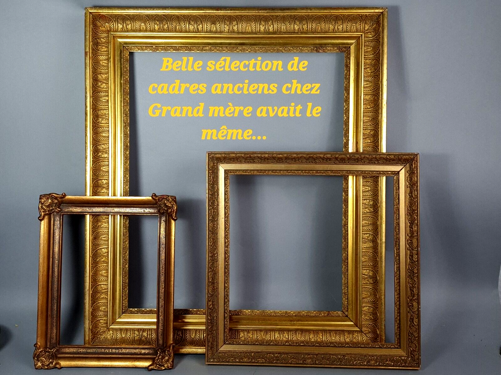 Canal frame in molded wood