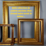 Canal frame in molded wood