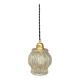 Suspension globe vintage en verre