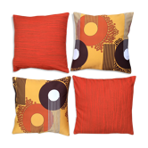 Ensemble de 4 housses coussins vintage liberty originaux 1960 anglais