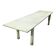 Table d'atelier peinte en blanc