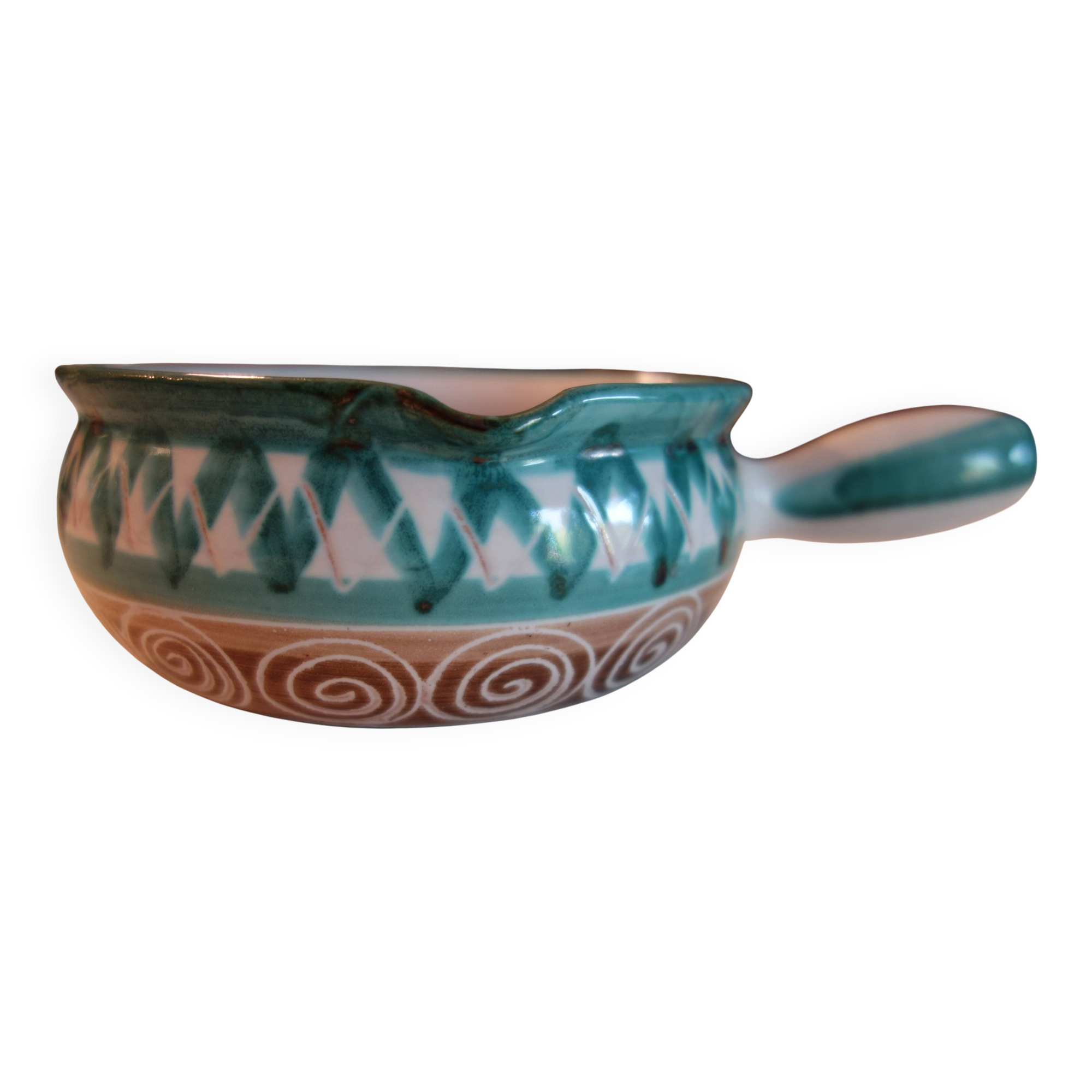 GLAZED CERAMIC BOWL 1960 by Robert PICAULT
