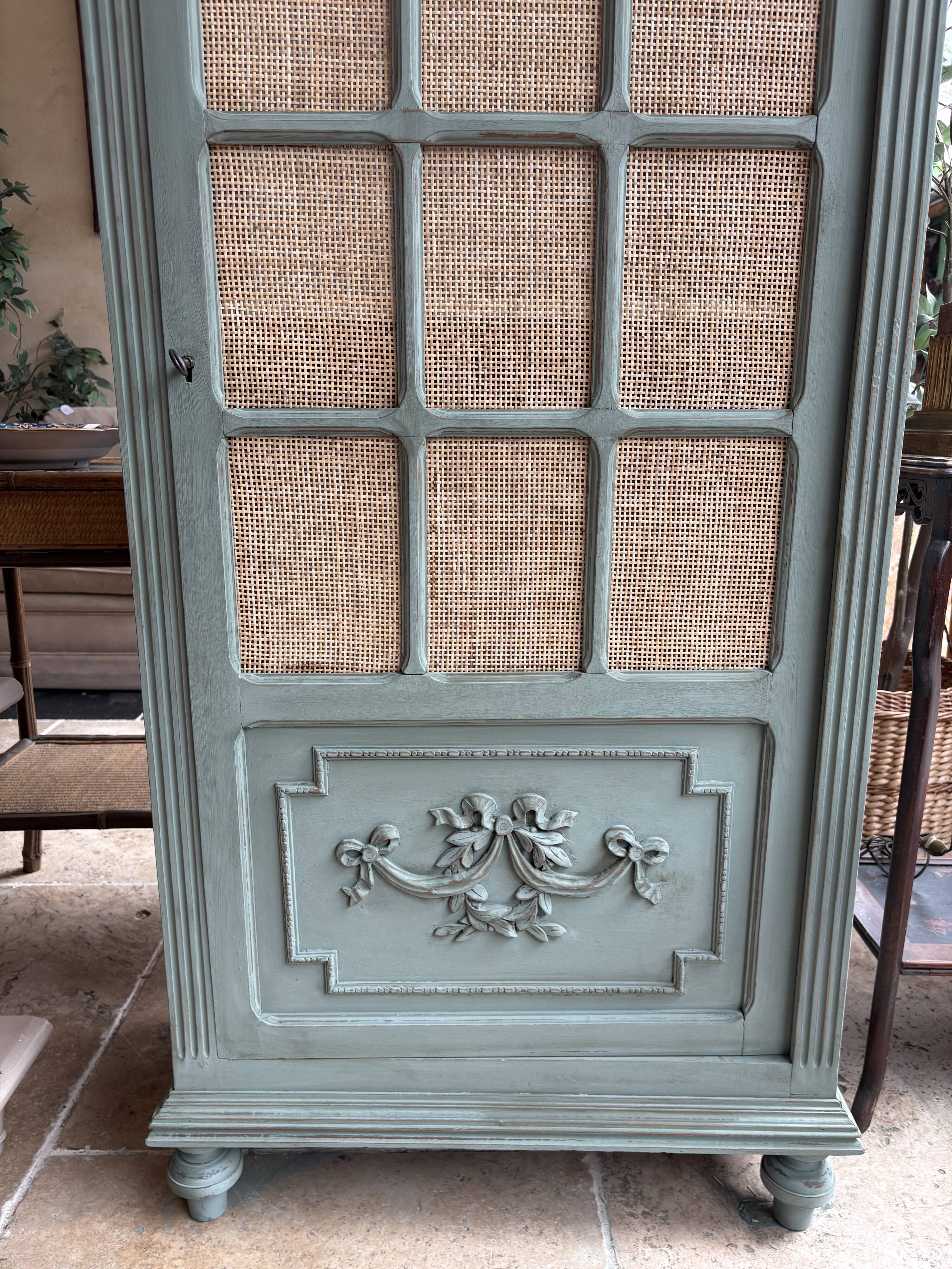 Parisian rattan wardrobe