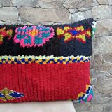 Magnifique coussin Kilim berbère vintage du Maroc