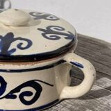 Blue and white ceramic candy dish/jewelry box