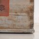 Antique grey trunk with floral details dated 1878 #26