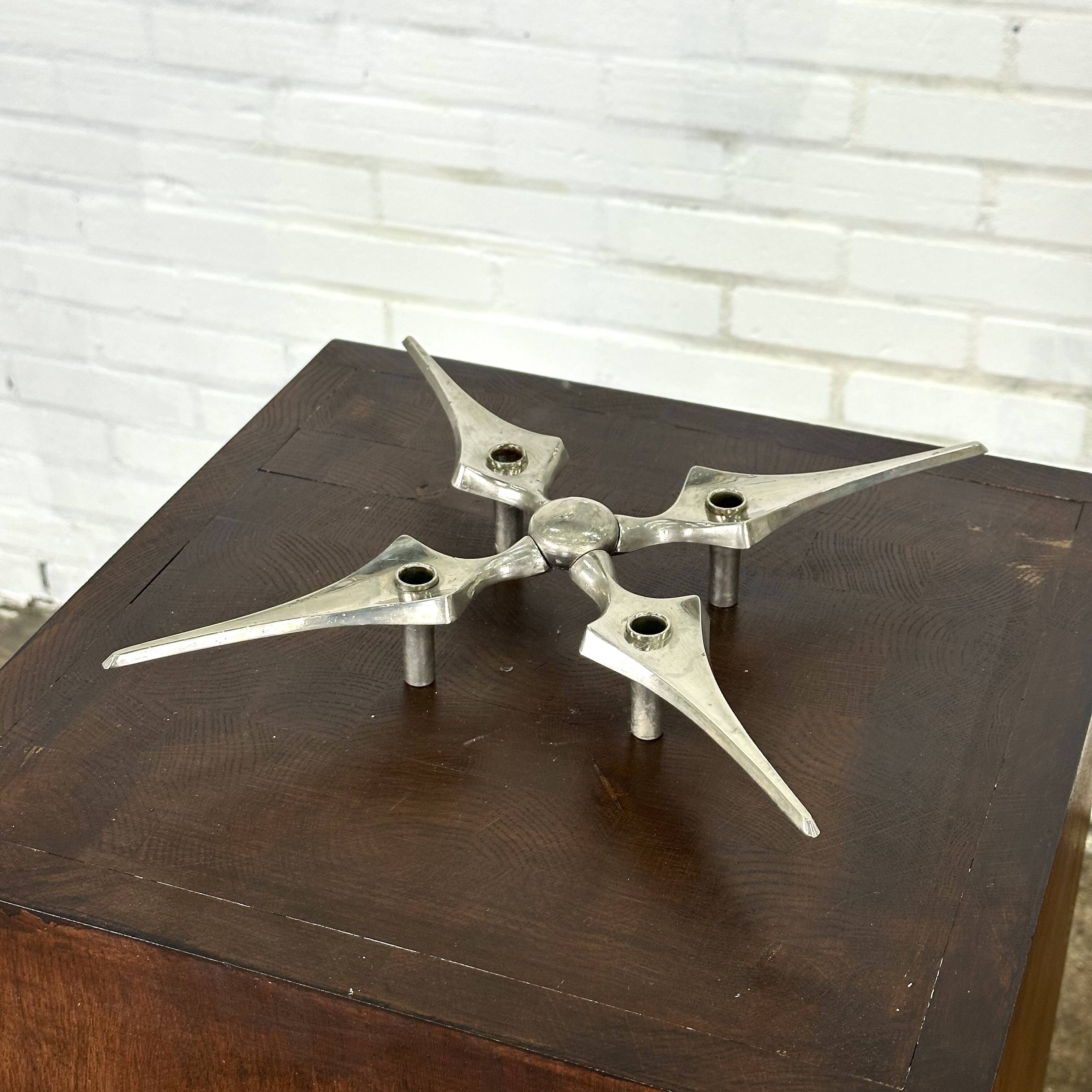 Nagel candle holder star by Fritz Nagel and Caesar Stoffi