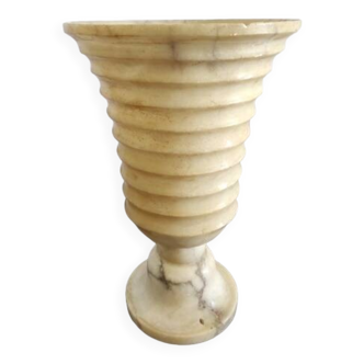 Alabaster lamp base