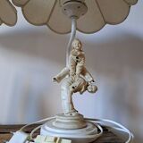 Set of 2 Pierrot acrobats bedside lamps