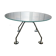 Table Nomos Norman Foster, verre et aluminium.