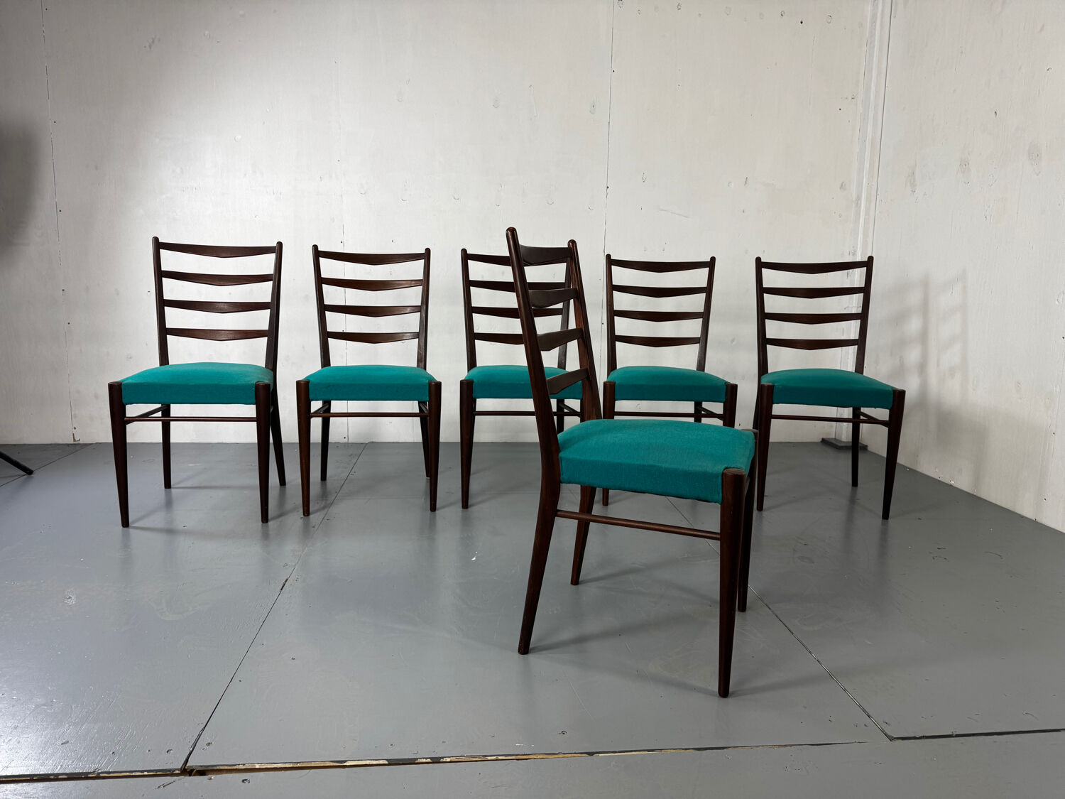 Mid-Century Modernist Danish Teak Dining Chairs 1950s, Set of 6