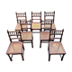 Lot de 6 chaises anciennes en bois