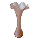 Pink polished glass vase
