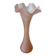 Vase en verre poli rose