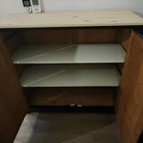 Parisian sideboard in black painted wood