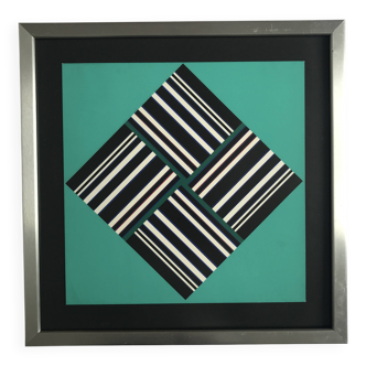 Günter FRUHTRUNK, Seh-Übung, 1967. Sérigraphie originale signée au crayon