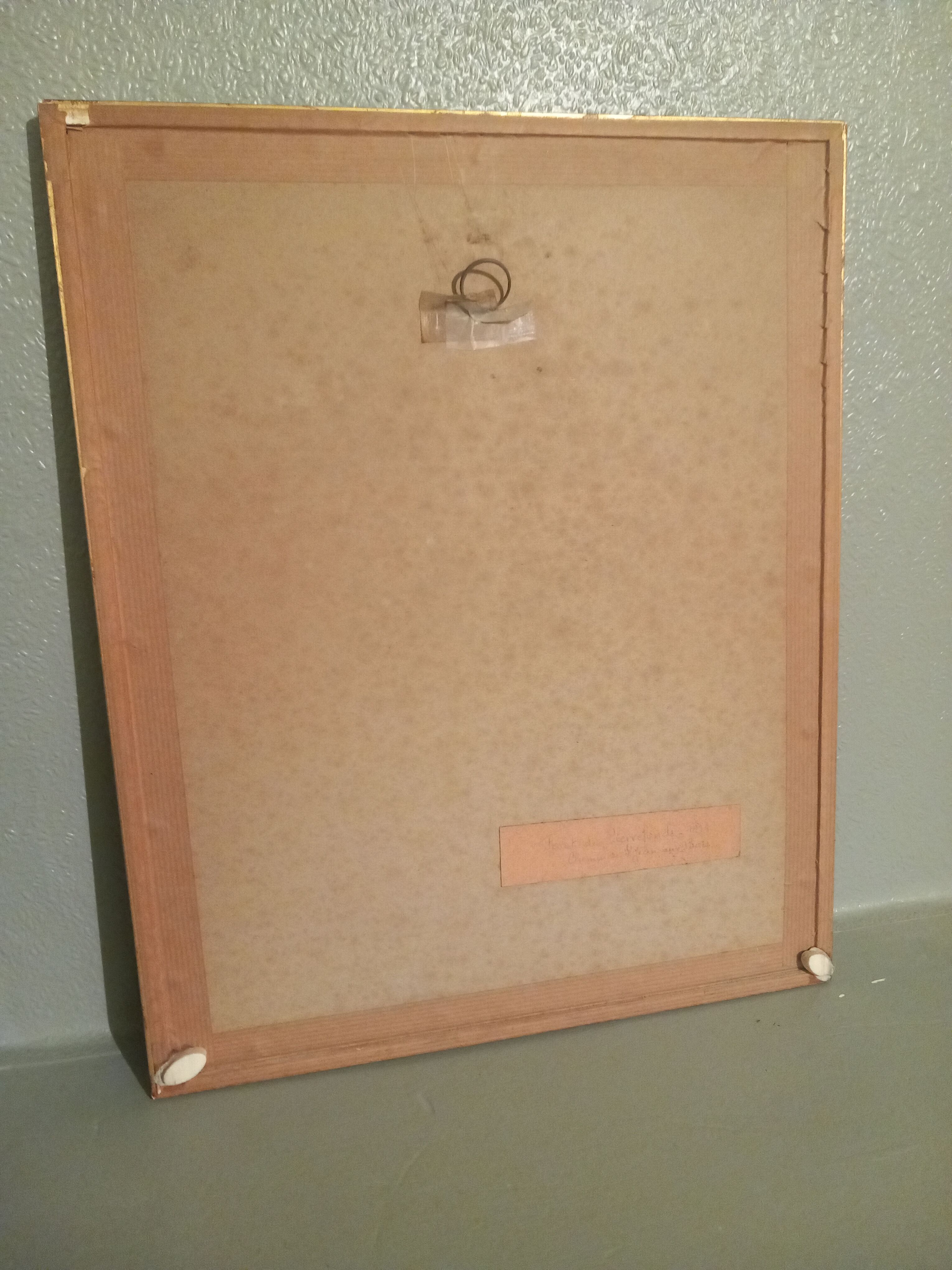 Old painting-forest landscape