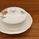 Bohemian porcelain butter dish