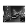 Photo print framed Paris in 1965 Avenue Matignon by night