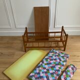 Dejou Vintage Wooden Dollbed 60s