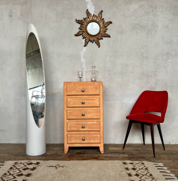 Commode semainier Chiffonnier vintage patine d'origine