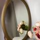 Miroir ovale ancien en bois