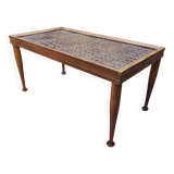 Wooden and ceramic coffee table
