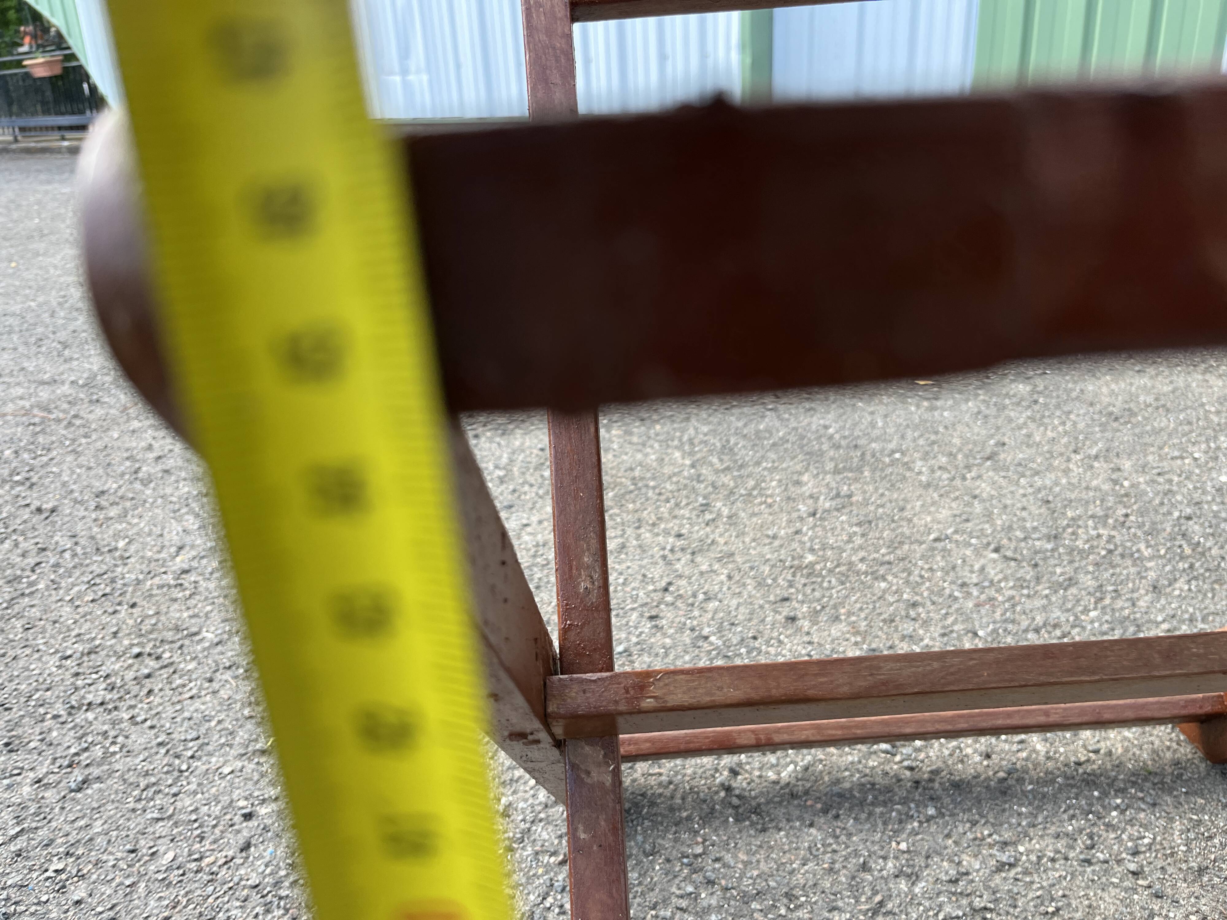 Set of 2 folding teak garden chairs