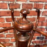 Wooden parrot coat rack