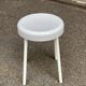Vintage white stool from the 70s