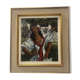 " La Gitane " huile sur toile encadrée. XX siècle