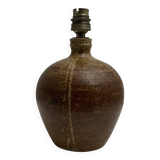 Pyrite sandstone ball lamp base, La borne Tiffoche Deblander style