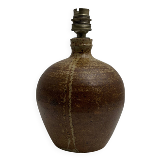 Pyrite sandstone ball lamp base, La borne Tiffoche Deblander style
