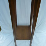 Art deco side table in varnished wood