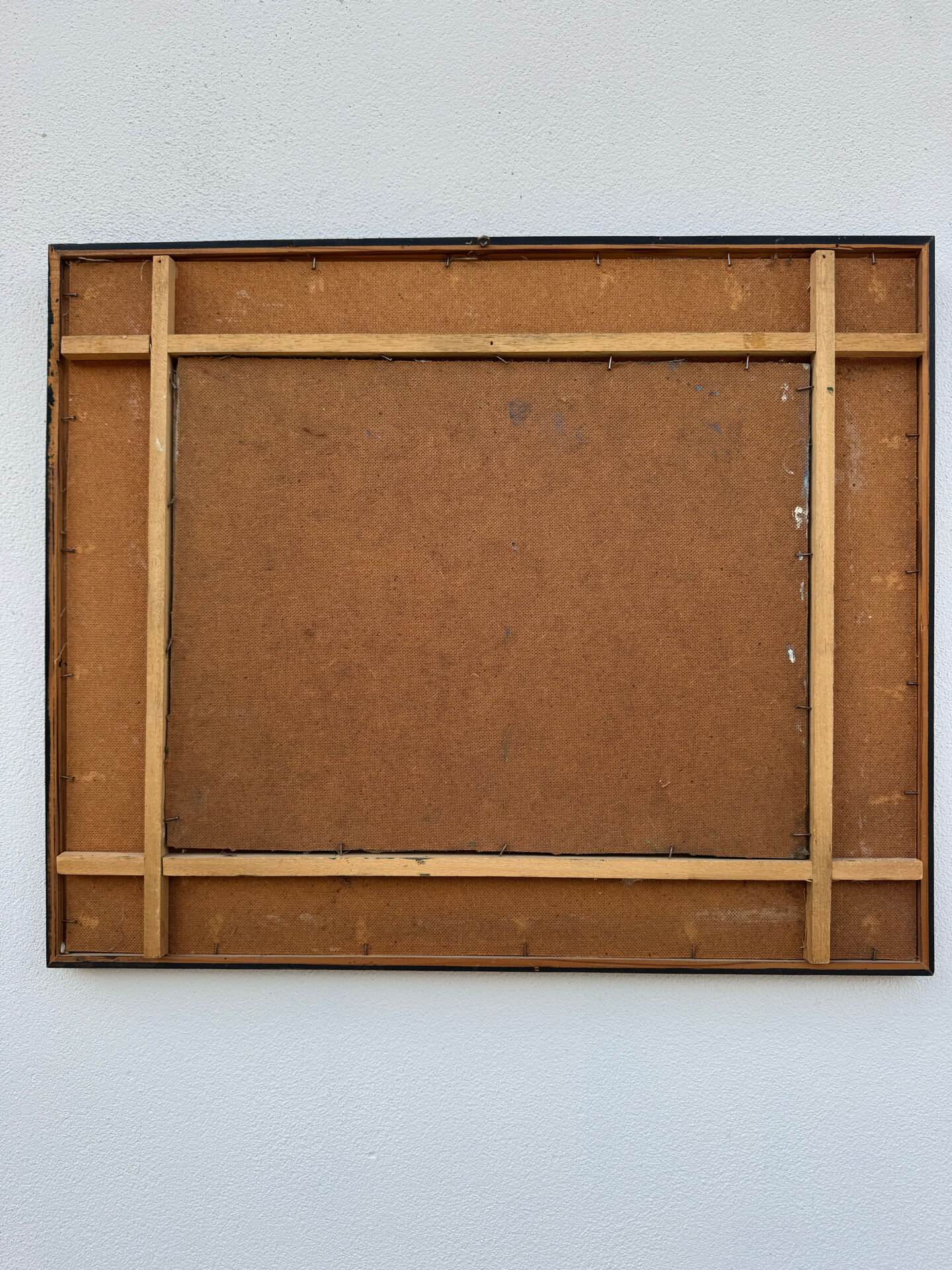 Tableau huile scène camarguaise 20ème