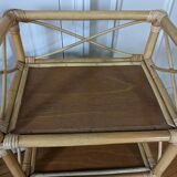 Rattan shelf