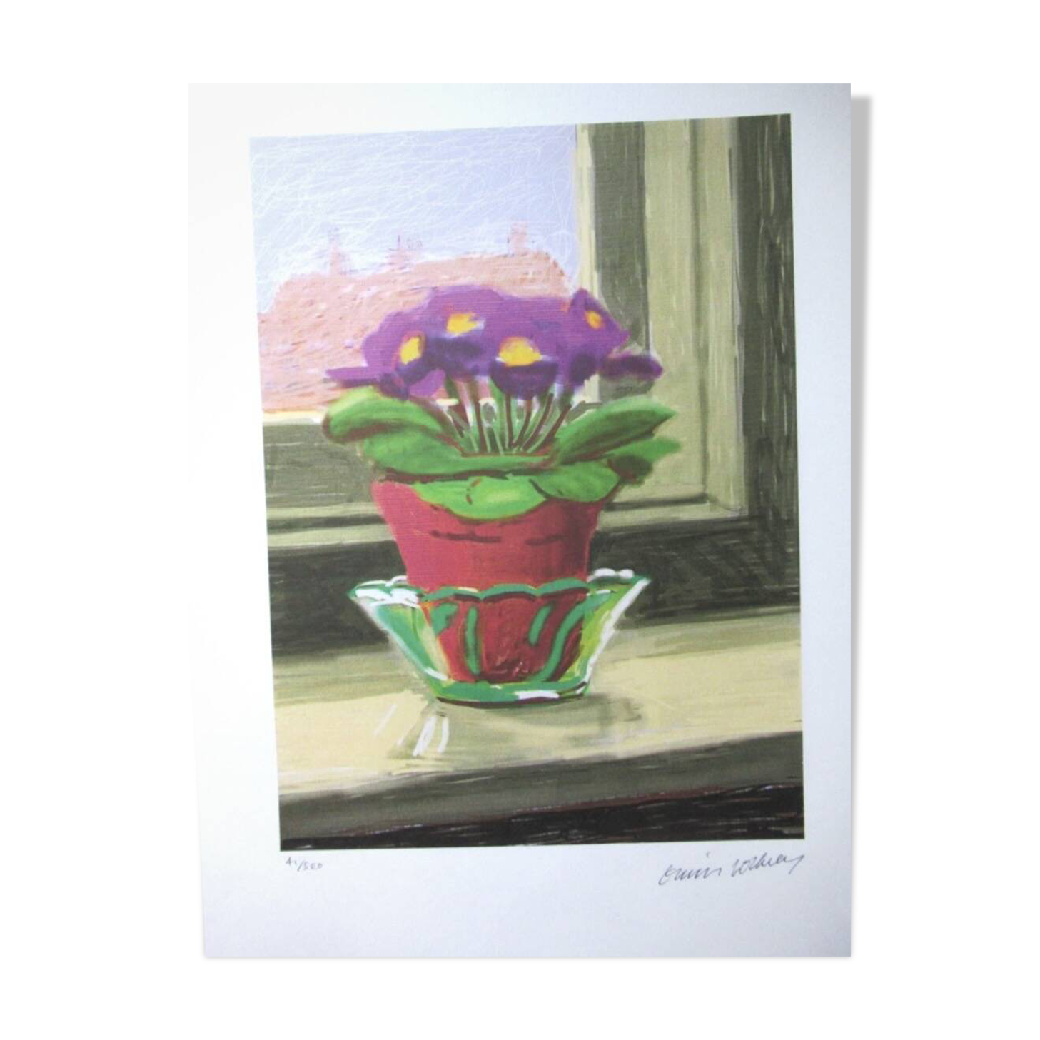 Lithograph by David Hockney, signed and numbered.