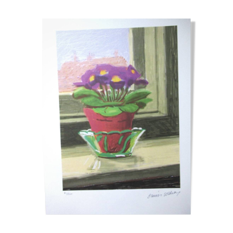 Lithograph by David Hockney, signed and numbered.