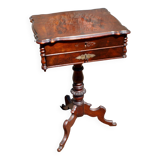 Meuble travailleuse à compartiment en bois Napoléon III