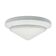 1980s Bahag round ceiling light made of glass and metal