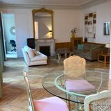 Roundtable, glass and wrought iron