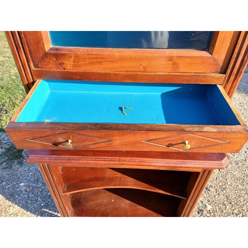 19th century mahogany display cabinet