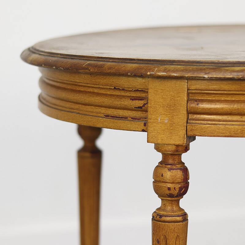 French antique painted side table