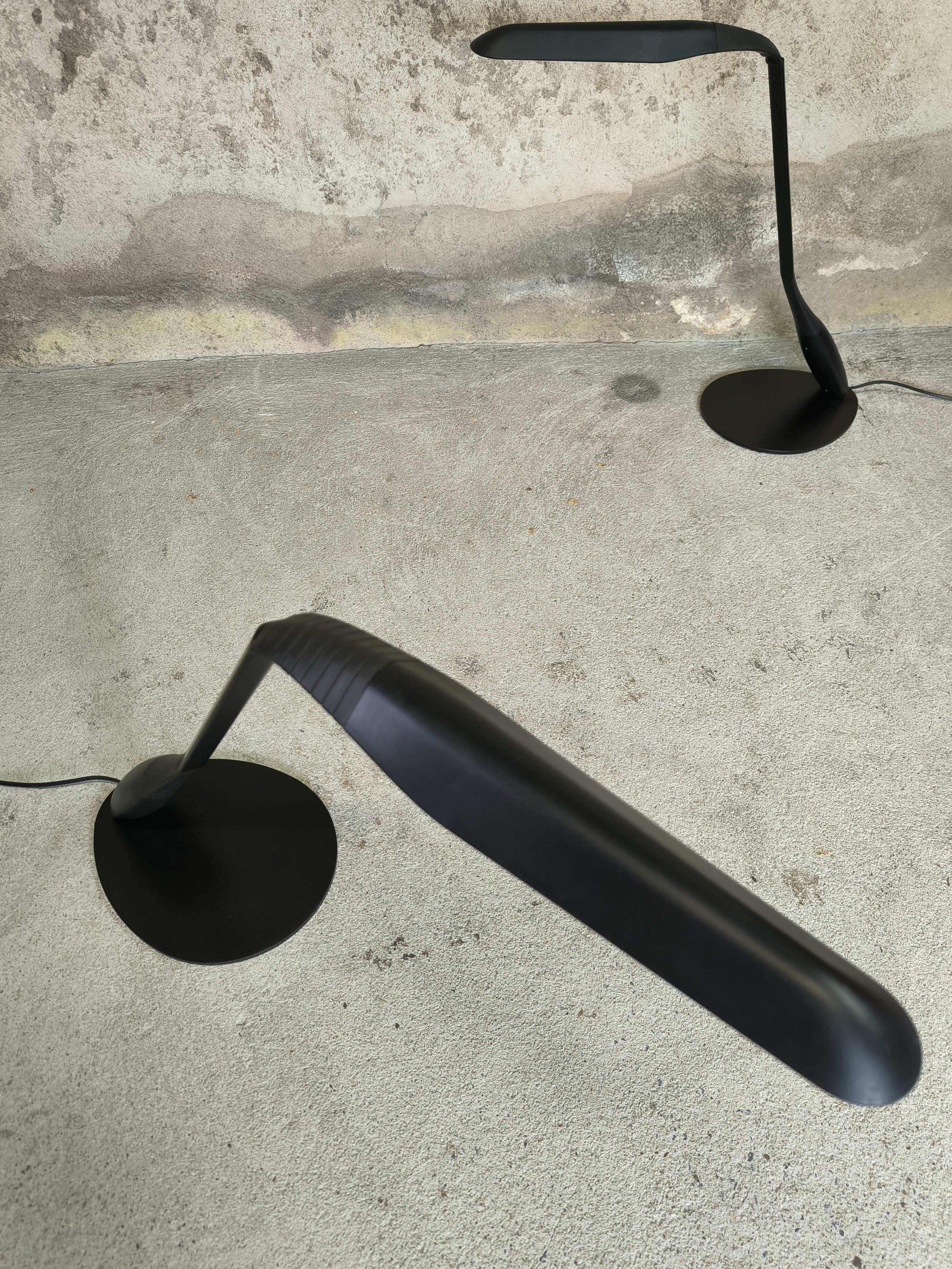 Pair of cobra lamps by Philippe Michel for Manade