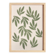 Painting on paper, foliage illustration, painting b205 signed Eawy